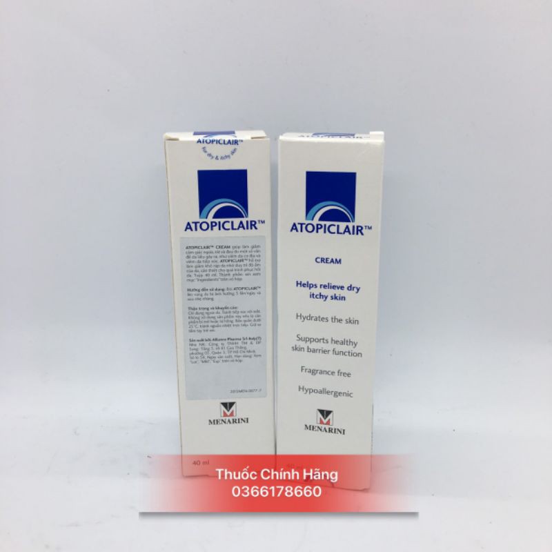 Atopiclair cream 40ml , Atopiclair lotion 120ml - Ý