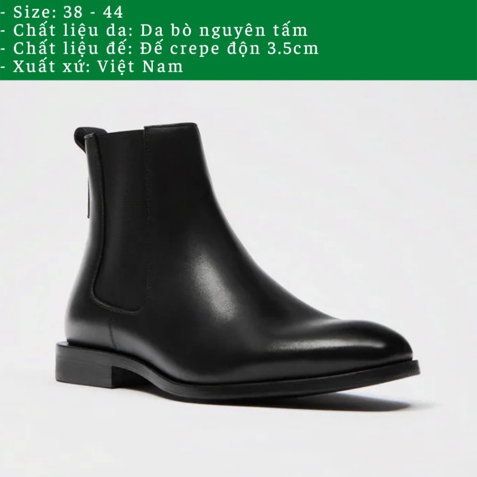 Giày Chelsea boots thời trang nam chất liệu da bò cao cấp 💖Bảo hành 12 tháng💖 | BigBuy360 - bigbuy360.vn
