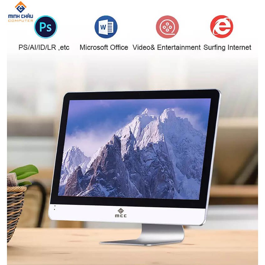 Bộ PC All in ONE (AIO) MCC8181 Home Office Computer CPU i3 8100/ Ram8G/ SSD120G/ Wifi/ Camera/ 22inch