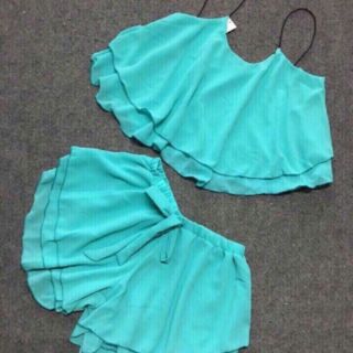 Set đồ bộ voan 2 dây