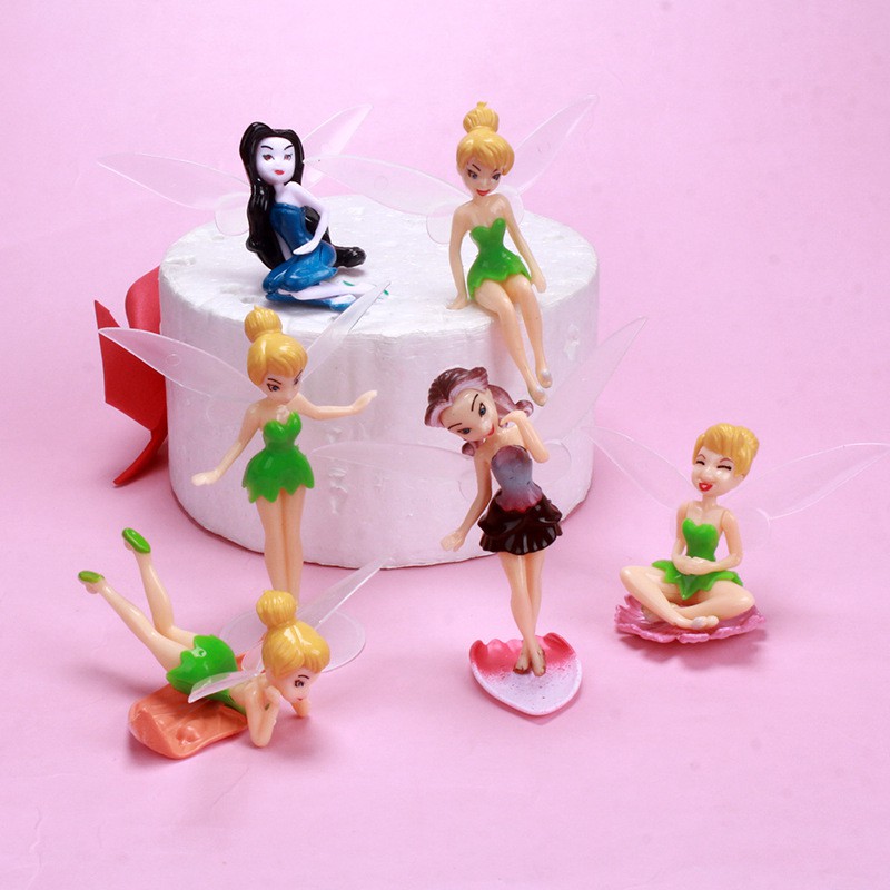 Set Tinker Bell trang trí bánh kem, phụ kiện sinh nhật, đồ trang trí bánh kem sinh nhật