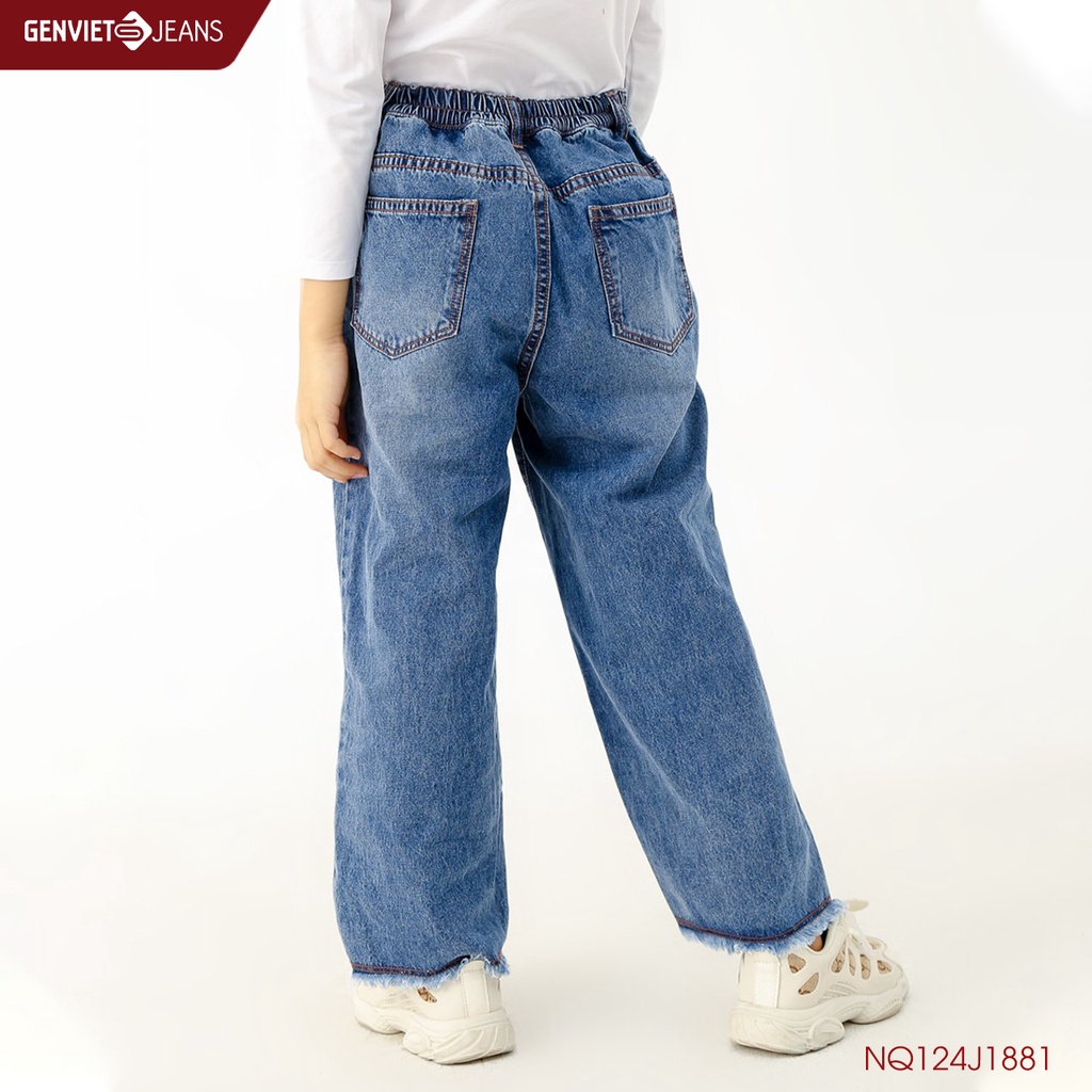 Quần Dài Jeans Bé Gái Thời Trang GENVIET NQ124J1881