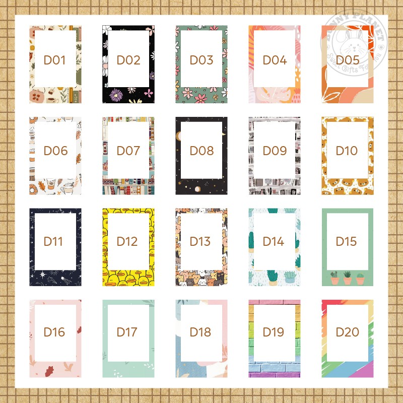 In Ảnh Polaroid Viền Hoạ Tiết 6x9 theo yêu cầu 1k đã ép Plastic, ép Lụa - Cưng Xỉu | BigBuy360 - bigbuy360.vn