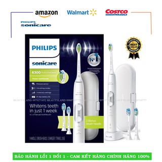 Bàn chải đánh răng điện Philips Sonicare ProtectiveClean 6300( Kèm 3 đầu bàn chải)