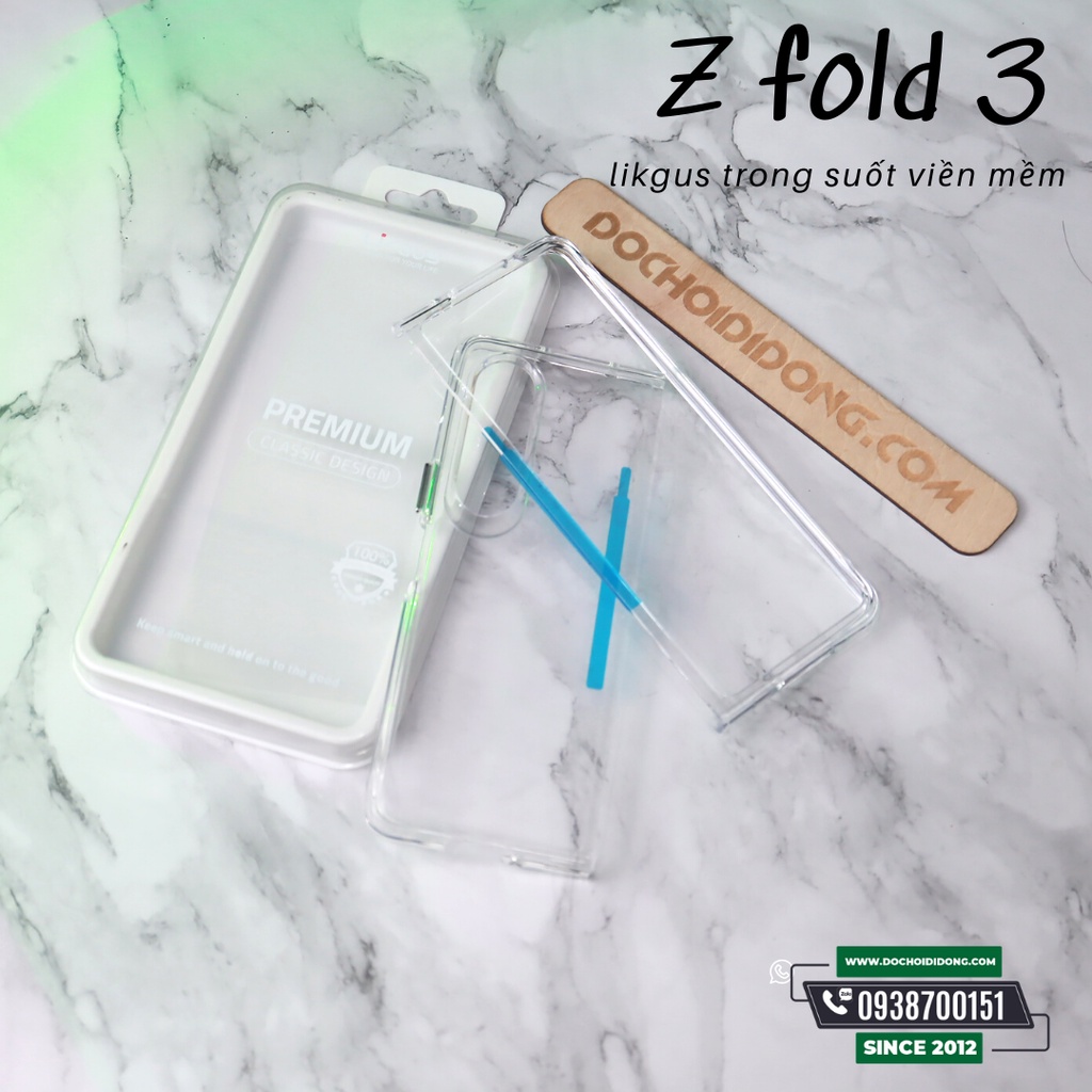 Ốp Lưng Samsung Z Fold 3 / Z Fold4 Likgus Crytal Pro Lưng Viền Cứng Lưng Viền Mềm Chống Sốc