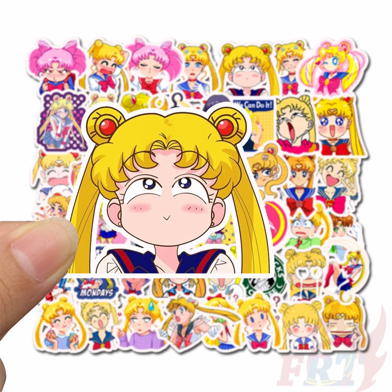 ❉ Sailor Moon - Series 01 Anime Stickers ❉ 50Pcs/Set DIY Fashion Luggage Laptop Skateboard Doodle Stickers