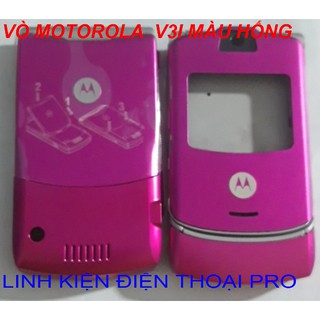 VỎ MOTOROLA V3I MÀU HỐNG KHÔNG PHÍM