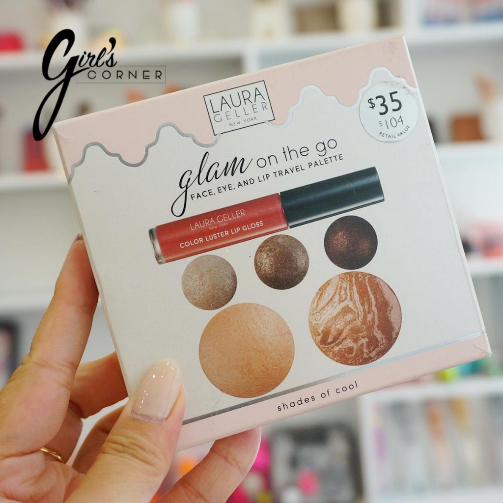 Set trang điểm Laura Geller Glam On The Go Palette (30g)