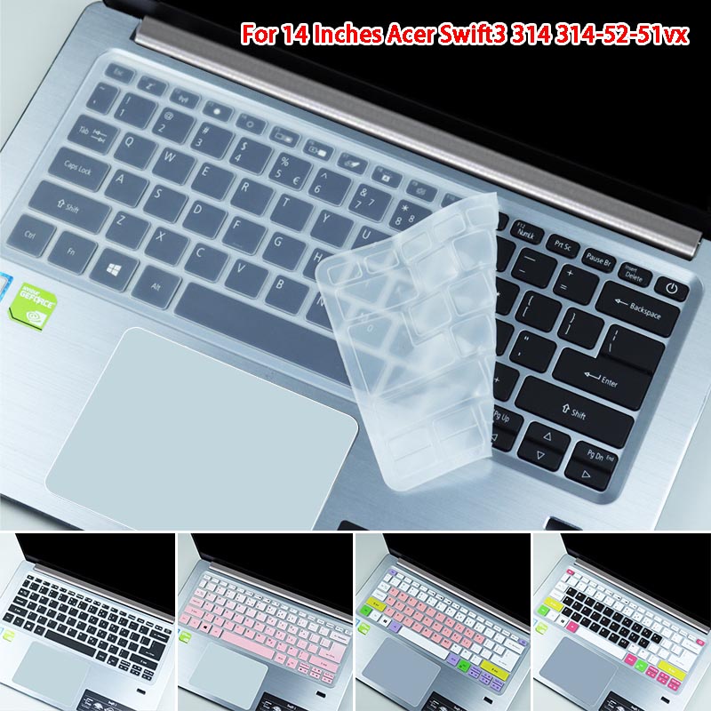 Miếng Dán Bàn Phím Bằng Silicon Mềm Siêu Mỏng Chống Nước Chống Bụi Cho 14 Inch Acer Swift3 314 314-52-51vx