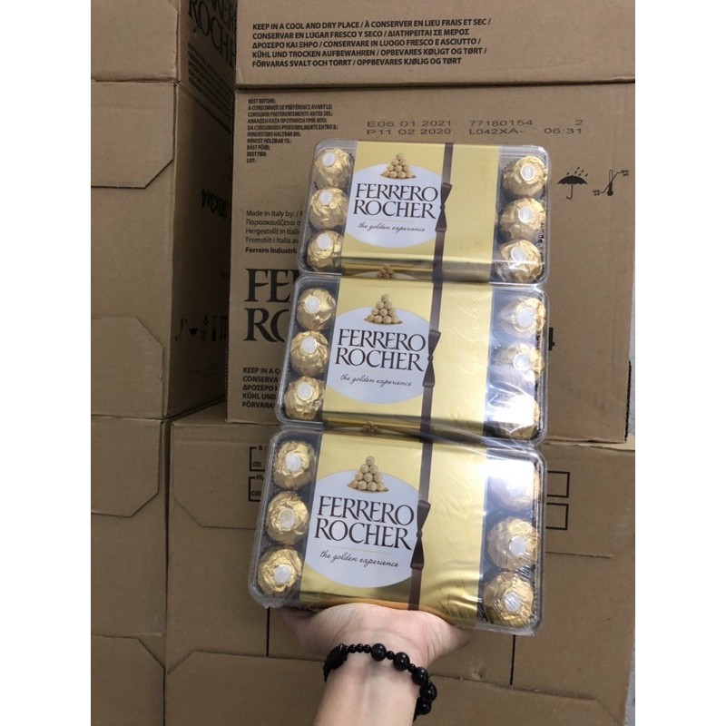 Socola Ferrero Rocher Ý 10 viên/30 viên