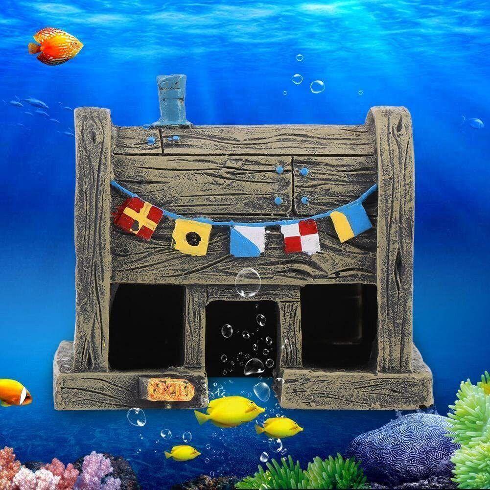 Set 1 Hoặc 6 Phụ Kiện Trang Trí Hồ Cá Họa Tiết Hoạt Hình Tỉ Lệ 1 / 6