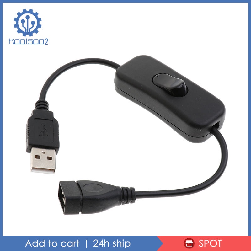 Dây Cáp Nối Dài Koolsoo2 Cổng USB Với Công Tắc Bật / Tắt