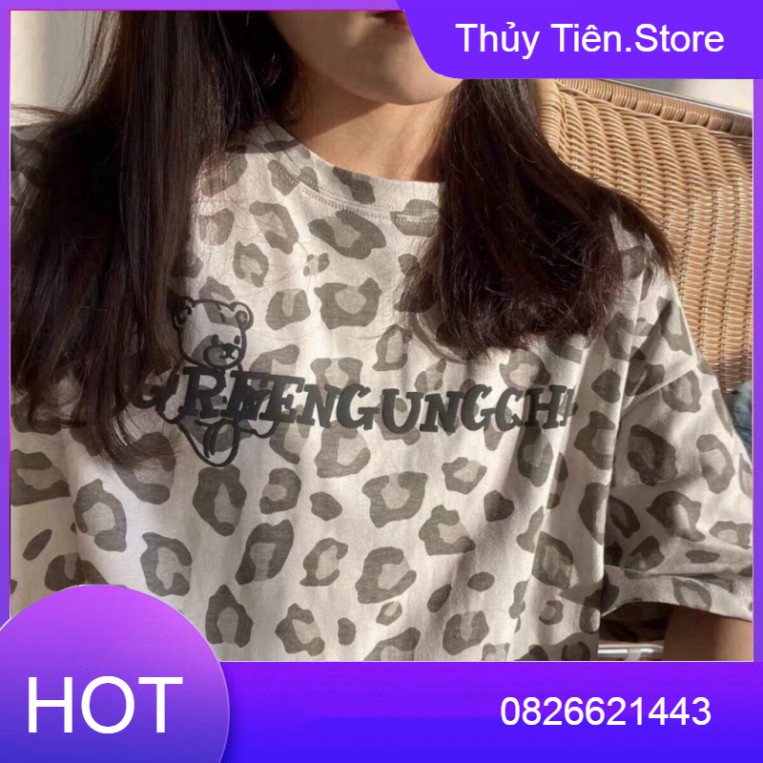 ÁO THUN LOANG ĐỐM BÁO 4 MÀU IN CHỮ HOT - ÁO LOANG KIỂU HỒNG XANH XÁM TÍM 💎👗💝