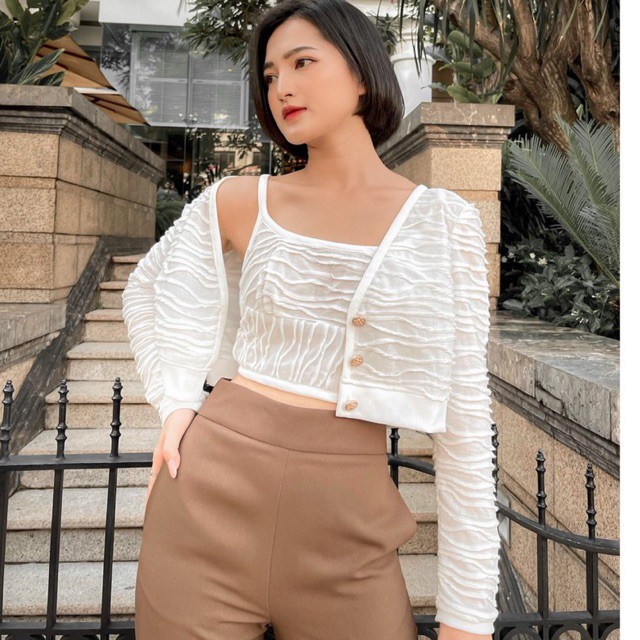 Áo khoác vải xoắn nút , Peace House Clothing