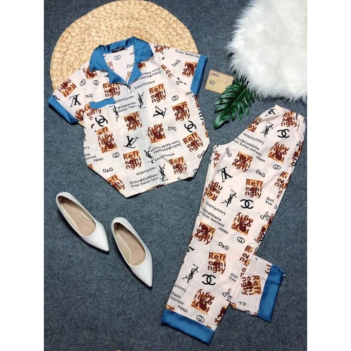 Pizama tay ngắn quần dài