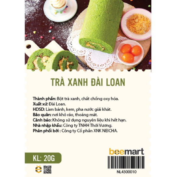 Trà xanh Đài Loan 20g