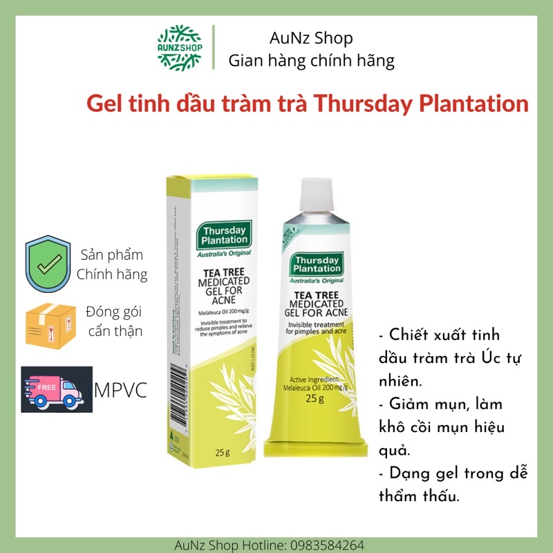 Gel tinh dầu tràm trà Thursday Plantation Tea Tree 25g