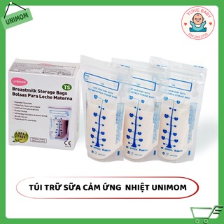 Túi trữ sữa mẹ cảm ứng nhiệt Unimom TS không có BPA 210ml (30 túi/hộp) UM870176