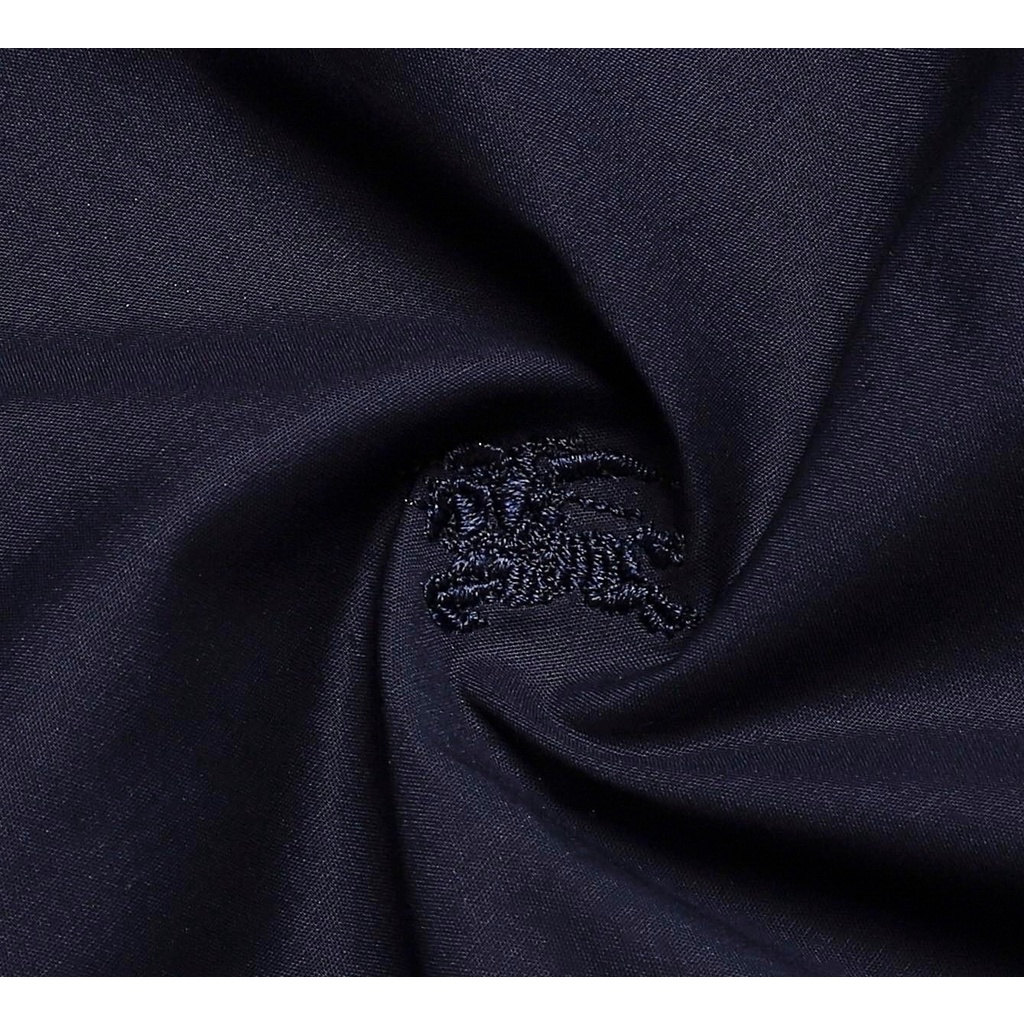 Áo sơ mi  BUBBERY LOGO THÊU VẢI COTTON 1 MÀU siêu sang hàng xuất xịn cao cấp