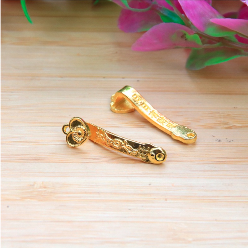 01 gậy Như Ý kim loại size 30x9mm