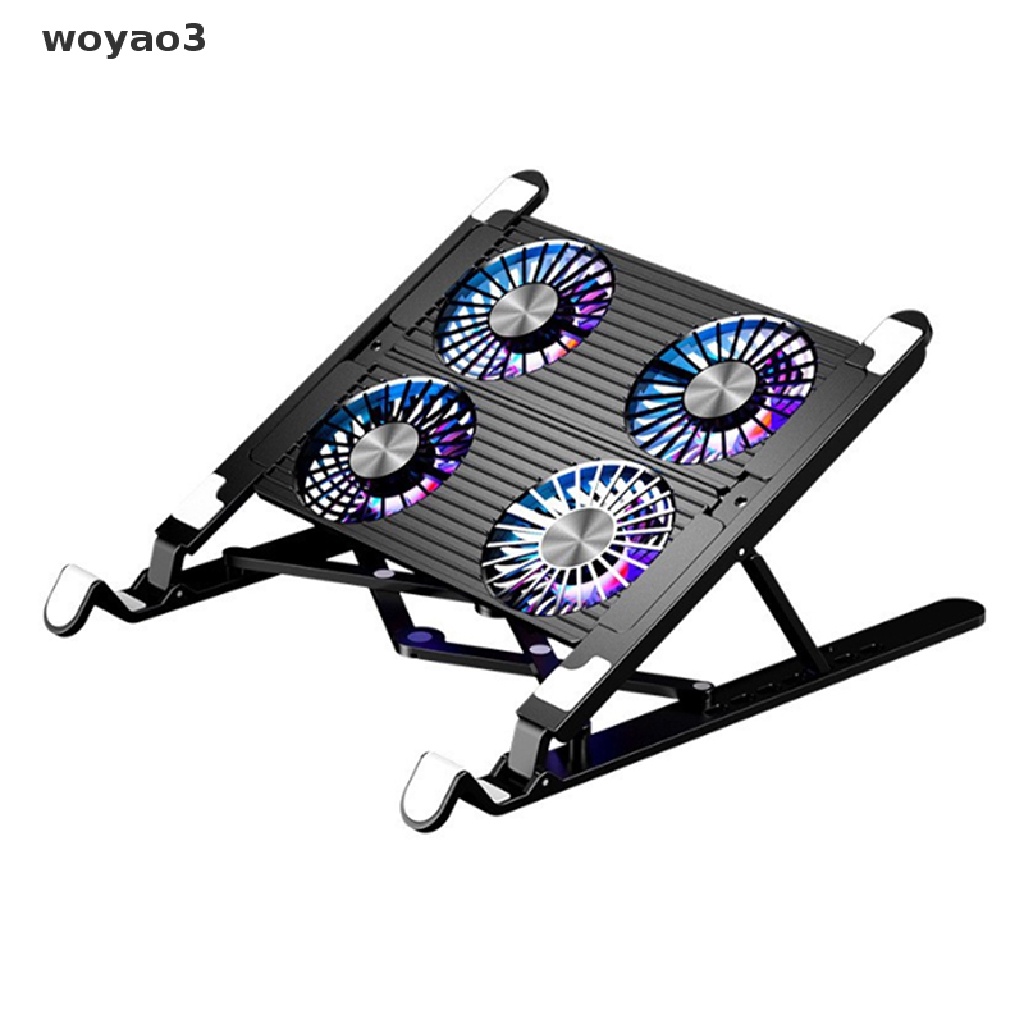 Giá Đỡ Laptop Có Thể Tháo Rời Kèm Quạt Tản Nhiệt Yên Tĩnh Tiện Dụng Cho Notebook woyao3