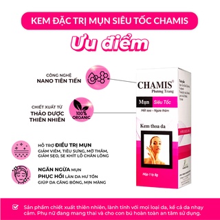 Kem giảm mụn siêu tốc, mờ thâm sẹo CHAMIS