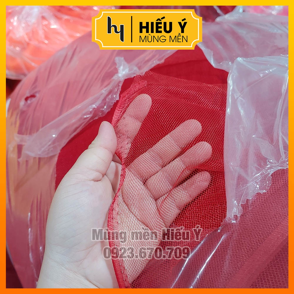 Mùng chống muỗi voan trơn nhiều màu 1m2-1m6-1m8 - ẢNH THẬT | Mùng mền Hiếu Ý