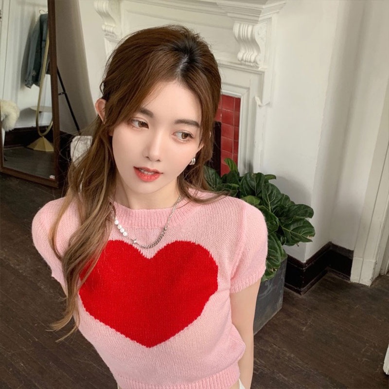 Áo Thun Tay Ngắn Phong Cách Hàn Quốc Thời Trang Mới Cho Nữ