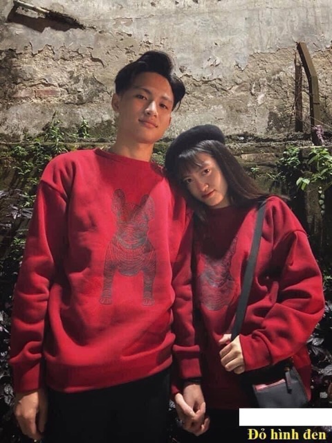 (Áo đôi quốc dân) Áo nỉ Ne.lly hình mặt chó | BigBuy360 - bigbuy360.vn