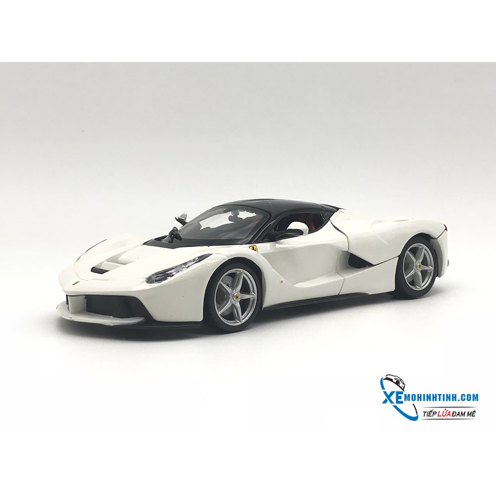 Xe Mô Hình Ferrari Laferrari 1:24 Bburago ( Trắng )