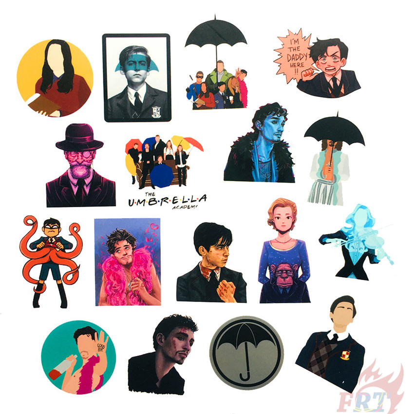 Set 50 hình dán The Umbrella Academy - Series 03 TV Shows DIY thời trang chống nước