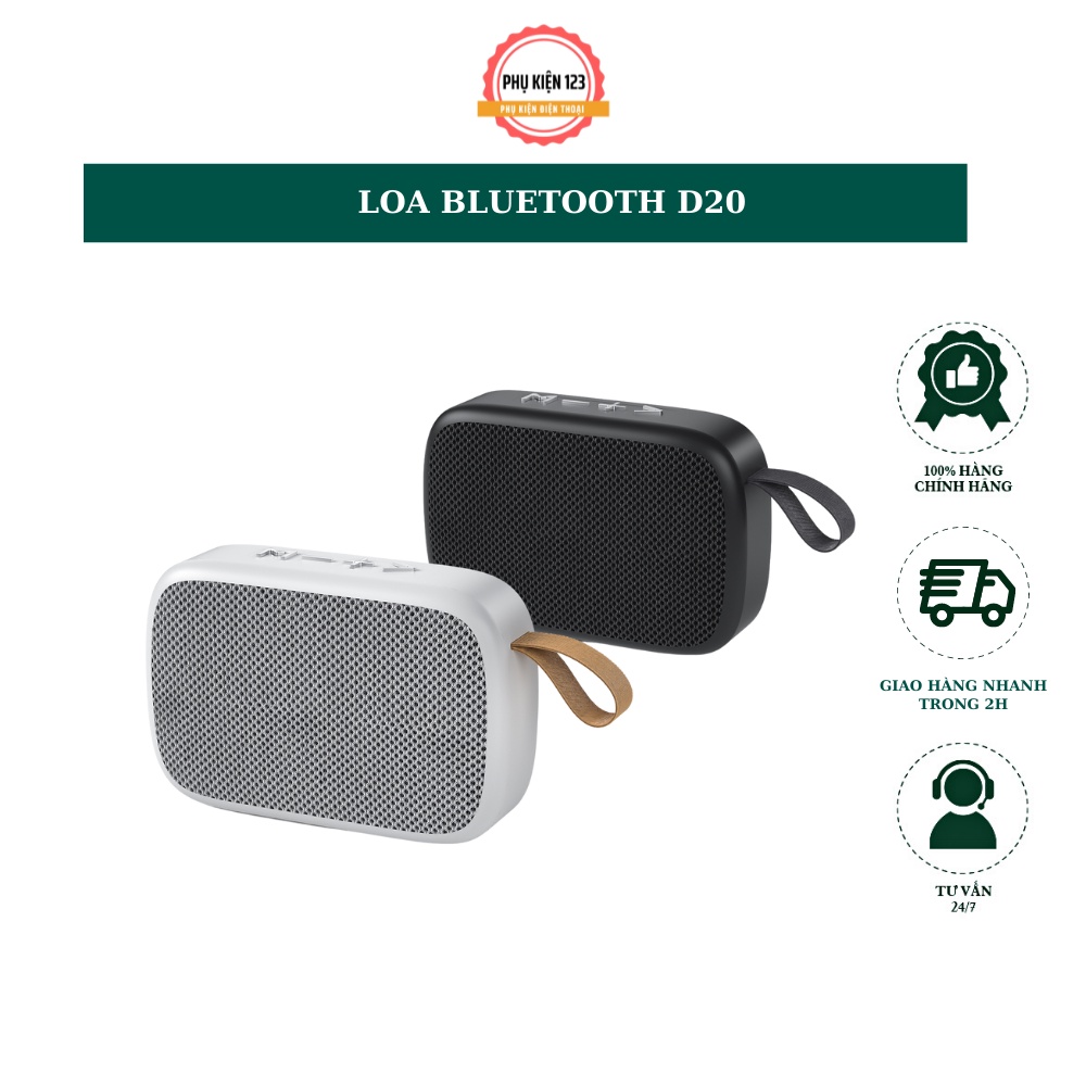 Loa Bluetooth không dây cầm tay Wekome D20 USB V5.0 kiểu dáng thời trang