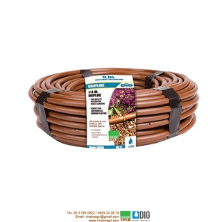 Dây tưới nhỏ giọt mini DIG 6mm ( cuộn 30m) - nhà bè agri