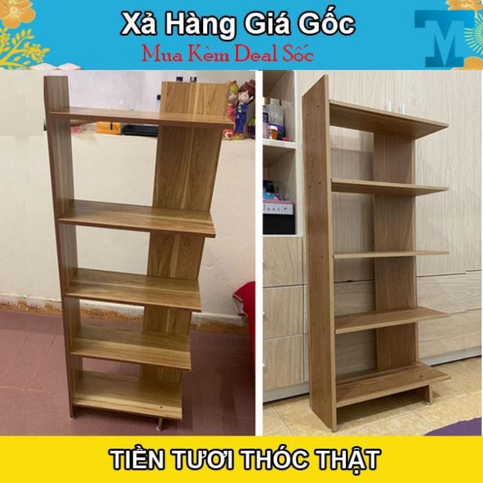 Kệ góc gỗ 5 tầng - Gỗ ép công nghệ - Giá sách trang trí decor tiện lợi cho phòng nhỏ, túi xách - KT: 120  x 50 x 20 cm