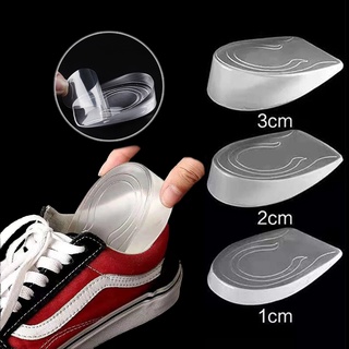 Cặp đế trong lót giày tăng chiều cao bằng silicon mềm có thể rửa sạch cho nam và nữ