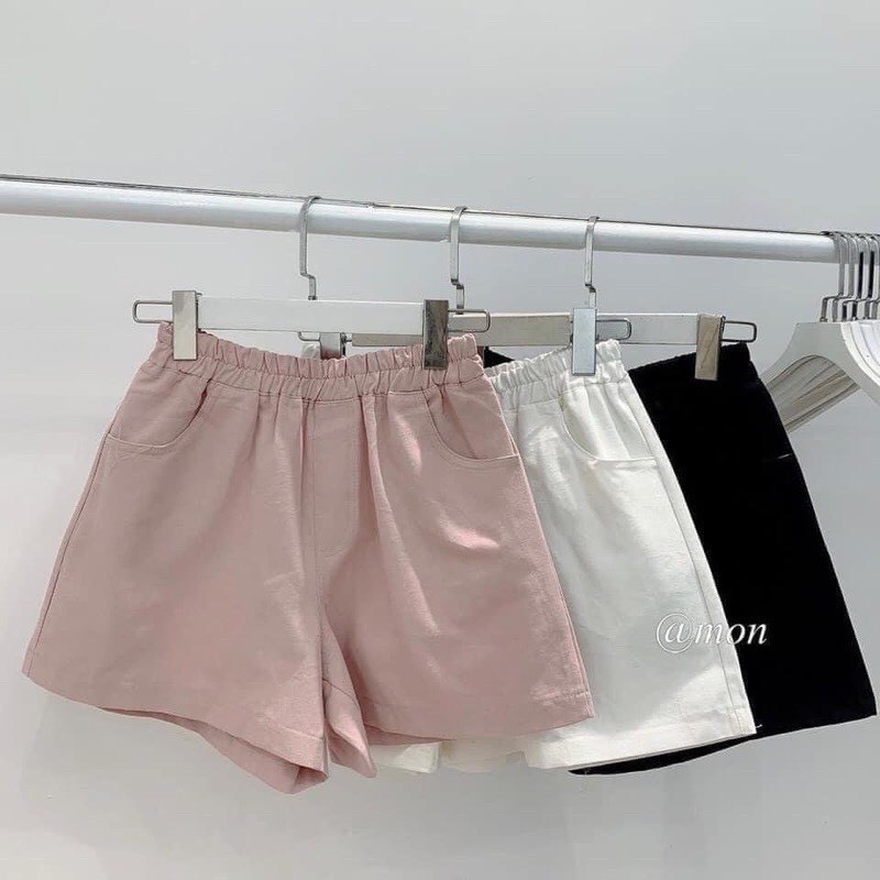 [Q003] Quần đùi cotton - quần short đùi nữ cotton có túi thời trang giá rẻ