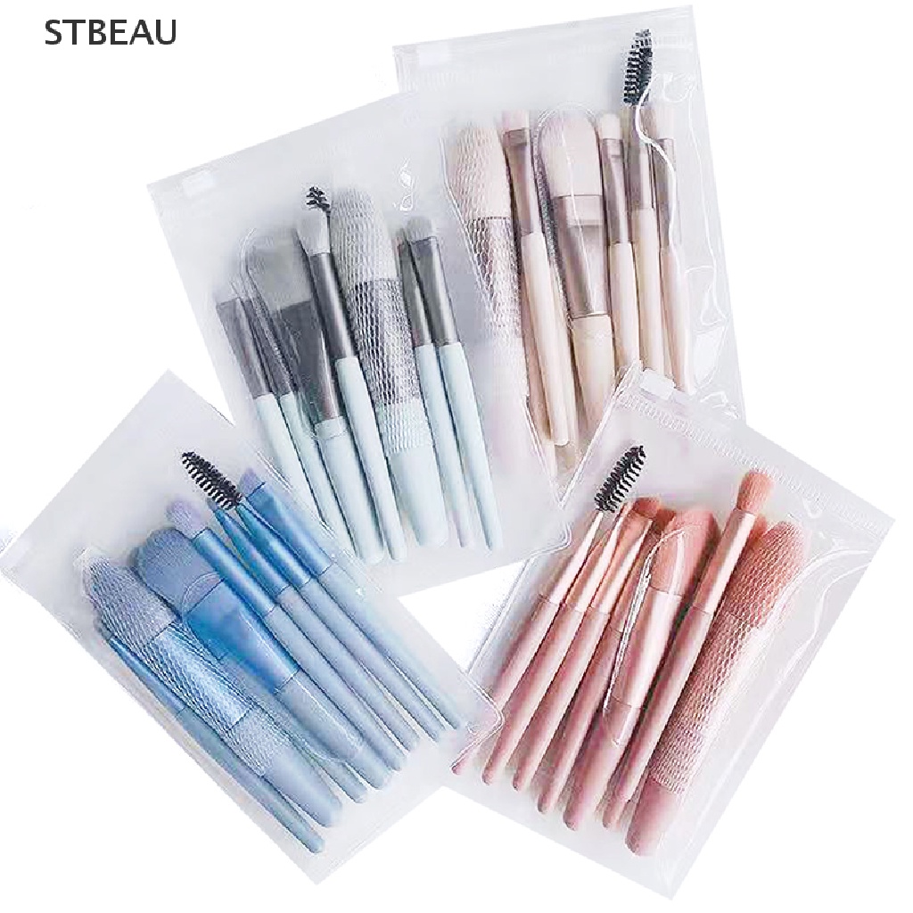 Set 8 Cọ Trang Điểm Phấn Mắt Mềm Mại Nhỏ Gọn Tiện Dụng