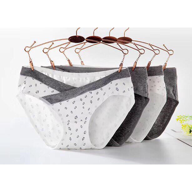 Set 4 Quần lót bầu cạp chéo cotton siêu đáng yêu