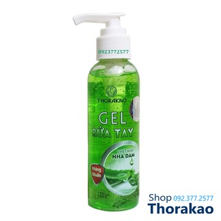 Gel rửa tay khô kháng khuẩn chiết xuất nha đam 120g Thorakao