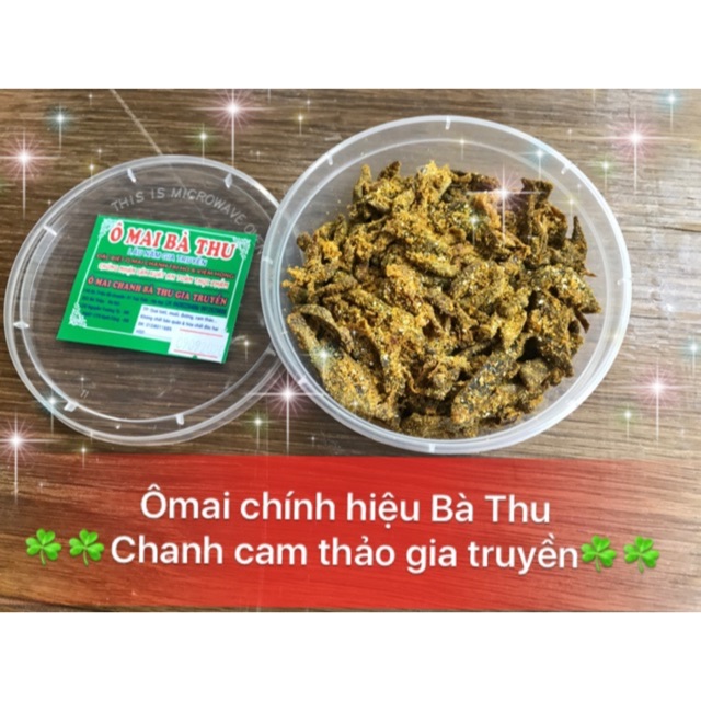 Ô mai Chanh cam thảo Bà Thu gia truyền (hộp 130 gam),đặc sản Hà Nội