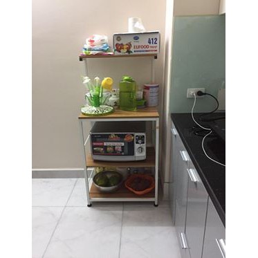 Kệ lò vi sóng, lò nướng Khung sắt Gỗ MDF YL173-1 120x40x60 cm | BigBuy360 - bigbuy360.vn