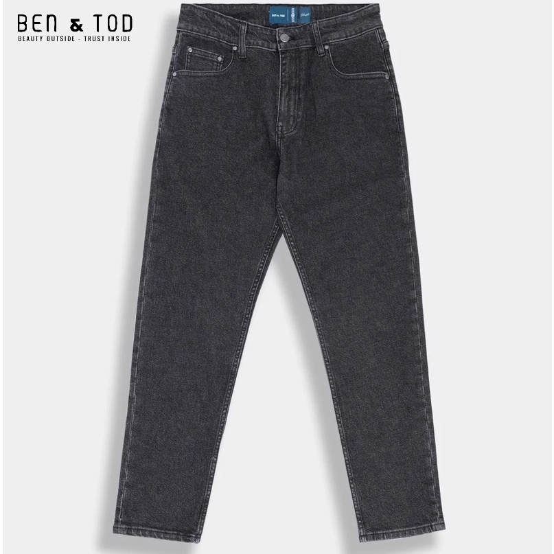Quần jean nam BEN &amp; TOD SL2141BB010 trơn đơn giản, co giãn 4 chiều, cao cấp, dày dặn