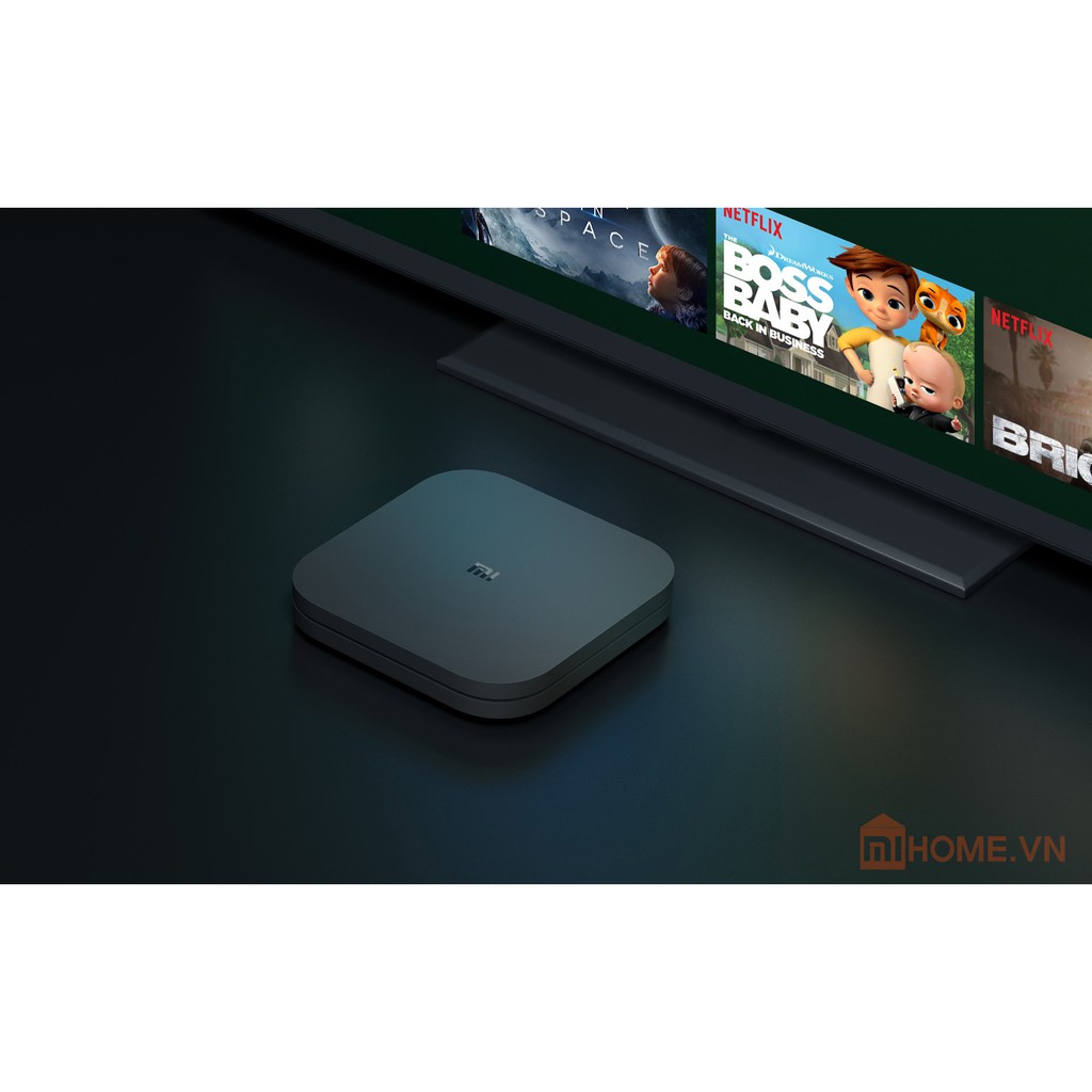 Android Tivi Box Xiaomi Mi Box S 4K 2019 Bản Quốc Tế Tiếng Việt tìm kiếm giọng nói