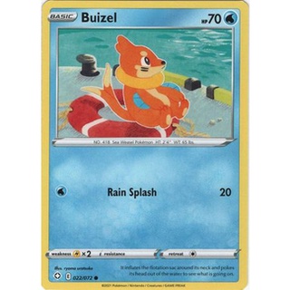 Thẻ bài pokemon buizel - 22/72 - common