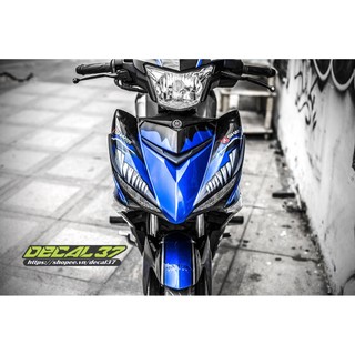 Tem Trùm Exciter 150 Cá Mập Xanh Bạc