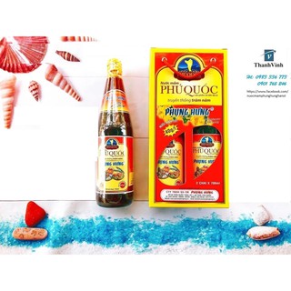 Hộp 2 chai nước mắm phụng hưng 40g/l 700ml