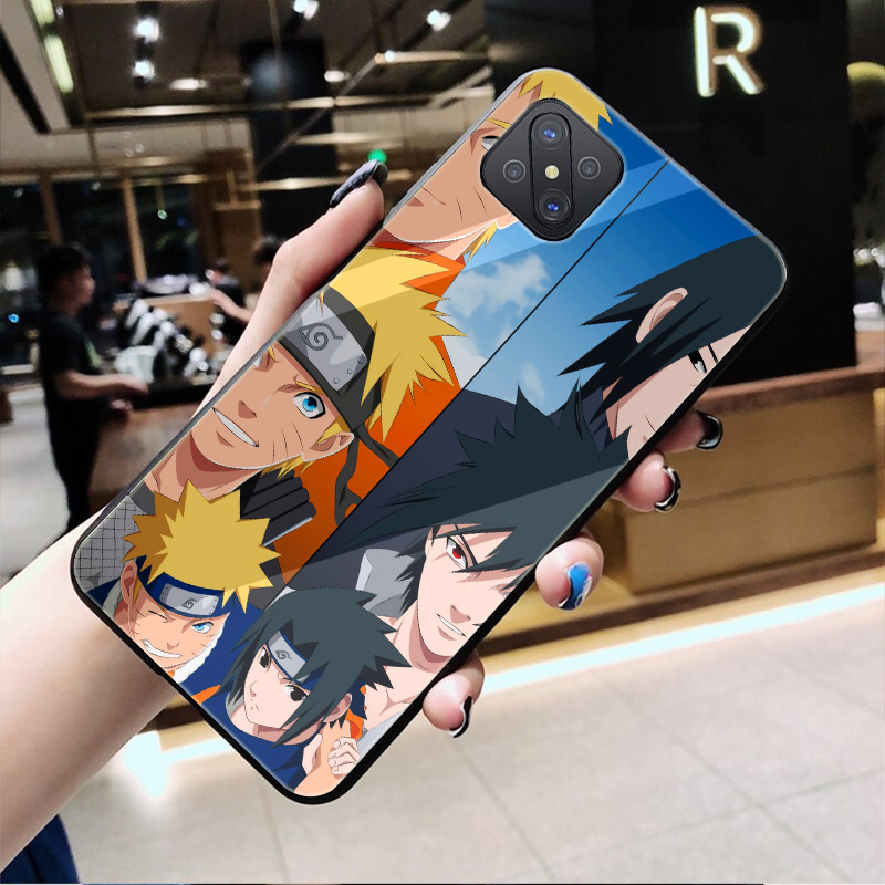2021 Boutique Phone Case Redmi Note 8 8T 9 Xiao Mi 8 9 F1 A1 5X A2 6X Pro Max Glass case Naruto