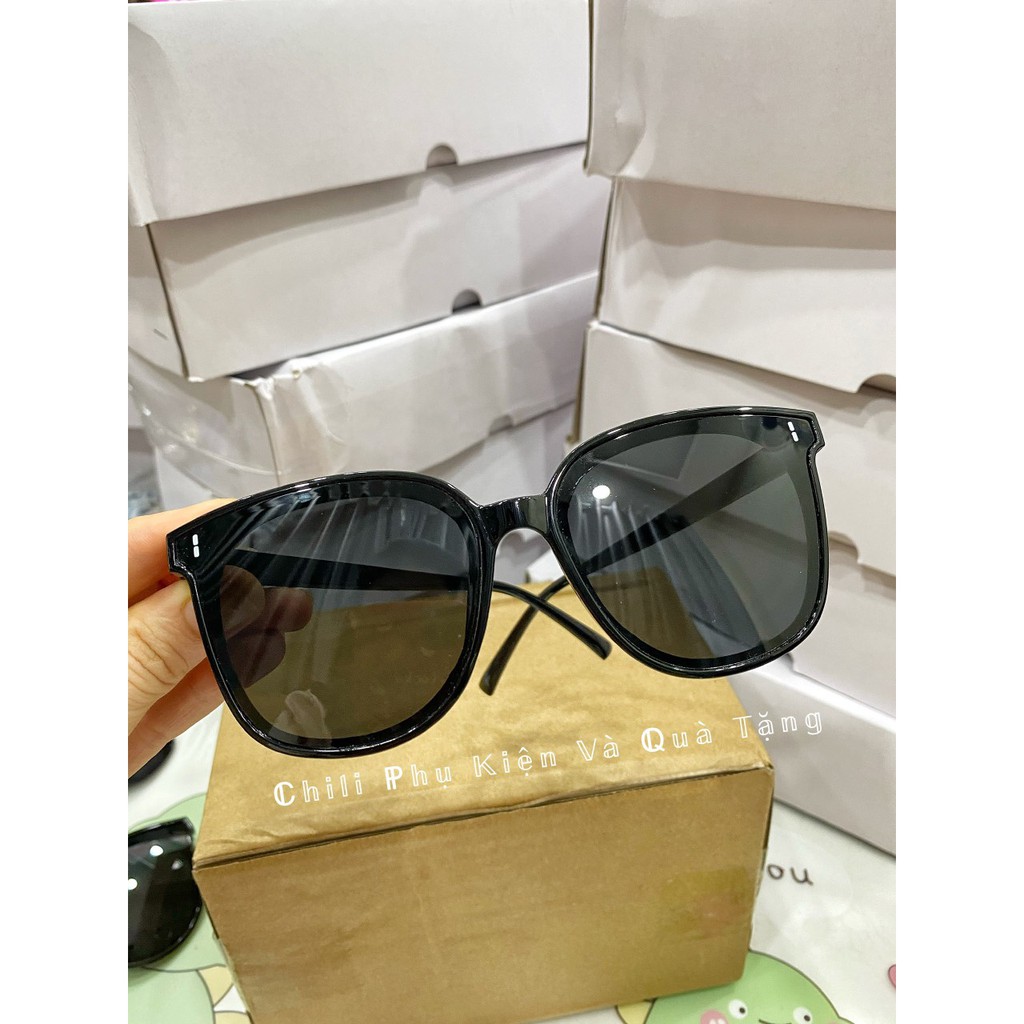 K14 - Kính mát nam nữ, mắt kiếng râm thời trang chống nắng du lịch kính đen 2 chấm dài | BigBuy360 - bigbuy360.vn