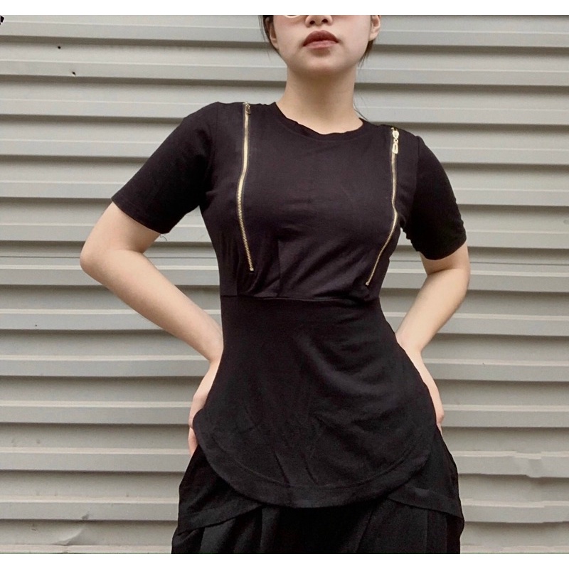 Áo Thun Cá Tính Áo Phông Cá Tính Xẻ Vai Chóe Unisex