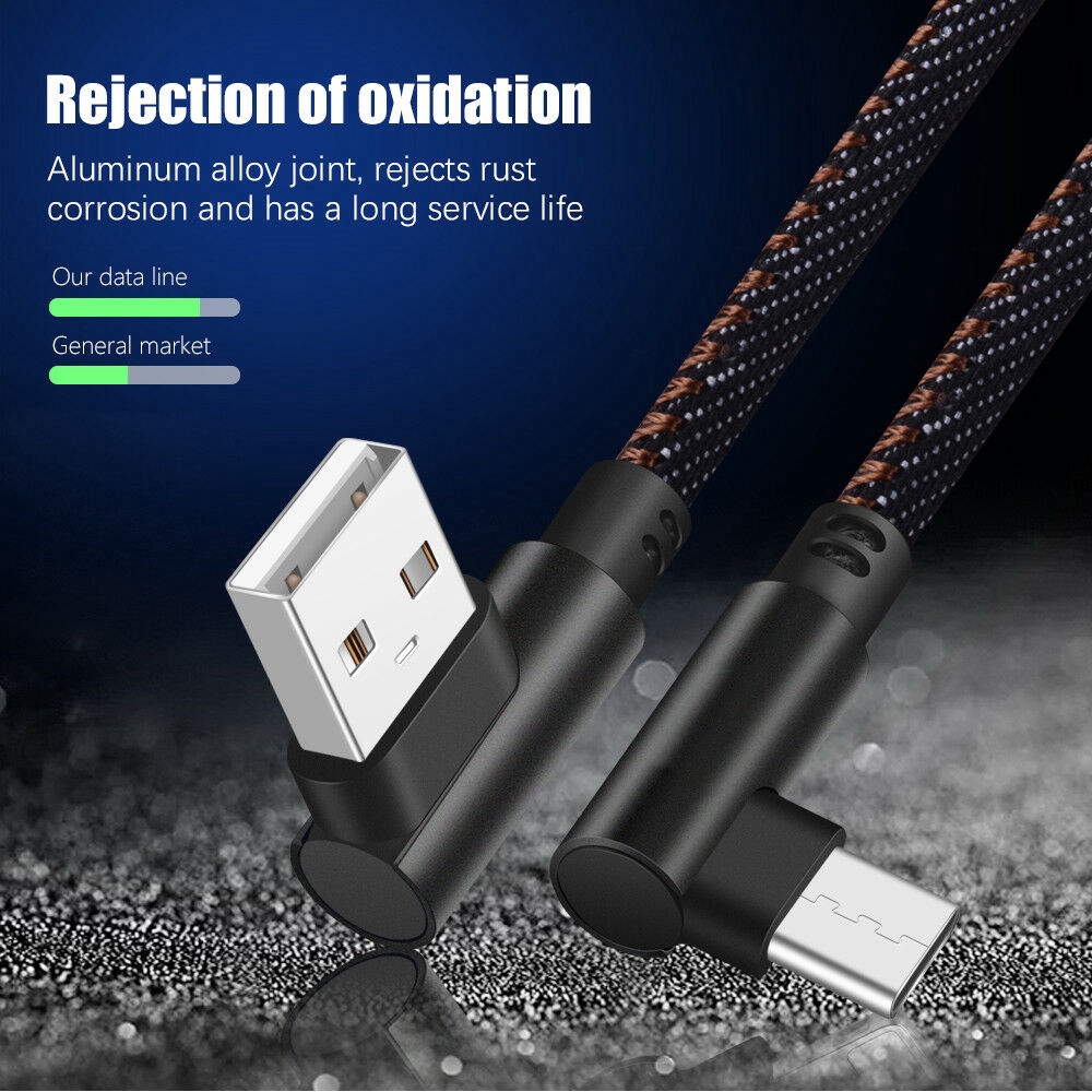 Dây cáp sạc &amp; truyền dữ liệu góc 90 độ USB 3.1
